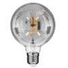 GloboStar® 99139 Λάμπα E27 G125 Γλόμπος LED SOFT SPIRAL FILAMENT 6W 470 lm 320° AC 85-265V Edison Retro με Φιμέ Γυαλί Θερμό Λευκό 2700 K Dimmable