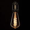 GloboStar® 99144 Λάμπα LED Soft S Spiral Filament E27 ST64 Αχλάδι 4W 280lm 360° AC 220-240V IP20 Φ6.4 x Υ14cm Ultra Θερμό Λευκό 2200K με Μελί Γυαλί – Dimmable – 3 Χρόνια Εγγύηση