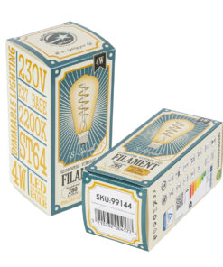 GloboStar® 99144 Λάμπα LED Soft S Spiral Filament E27 ST64 Αχλάδι 4W 280lm 360° AC 220-240V IP20 Φ6.4 x Υ14cm Ultra Θερμό Λευκό 2200K με Μελί Γυαλί – Dimmable – 3 Χρόνια Εγγύηση