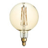 GloboStar® 99165 Λάμπα LED Long Filament E27 G200 PITAYAS Γλόμπος 8W 720lm 360° AC 220-240V IP20 Φ20 x Υ30cm Ultra Θερμό Λευκό 2200K με Μελί Γυαλί – Dimmable – 3 Χρόνια Εγγύηση