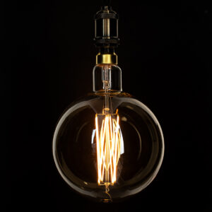 GloboStar® 99165 Λάμπα LED Long Filament E27 G200 PITAYAS Γλόμπος 8W 720lm 360° AC 220-240V IP20 Φ20 x Υ30cm Ultra Θερμό Λευκό 2200K με Μελί Γυαλί – Dimmable – 3 Χρόνια Εγγύηση