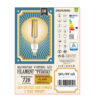 GloboStar® 99165 Λάμπα LED Long Filament E27 G200 PITAYAS Γλόμπος 8W 720lm 360° AC 220-240V IP20 Φ20 x Υ30cm Ultra Θερμό Λευκό 2200K με Μελί Γυαλί – Dimmable – 3 Χρόνια Εγγύηση