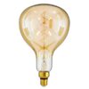 GloboStar® 99171 Λάμπα E27 ER180 Papayas LED SOFT SPIRAL FILAMENT 10W 860 lm 320° AC 85-265V Edison Retro με Μελί Γυαλί Ultra Θερμό Λευκό 2200 K Dimmable