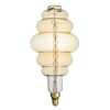 GloboStar® 99172 Λάμπα LED Soft S Spiral Filament E27 BH200 GRAPES Γλόμπος 8W 560lm 360° AC 220-240V IP20 Φ20 x Υ41cm Ultra Θερμό Λευκό 2200K με Μελί Γυαλί – Dimmable – 3 Χρόνια Εγγύηση