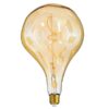 GloboStar® 99175 Λάμπα E27 R170 Rock LED SOFT SPIRAL FILAMENT 6W 500 lm 320° AC 85-265V Edison Retro με Μελί Γυαλί Ultra Θερμό Λευκό 2200 K Dimmable