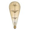GloboStar® 99212 Λάμπα LED MTX Diode HP E27 BT125 BOMBSHELL Γλόμπος 1.8W 158lm 360° AC 220-240V IP20 Φ12.5 x Υ29cm Ultra Θερμό Λευκό 2200K με Μελί Γυαλί – Dimmable – 3 Years Warranty