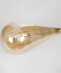 GloboStar® 99212 Λάμπα LED MTX Diode HP E27 BT125 BOMBSHELL Γλόμπος 1.8W 158lm 360° AC 220-240V IP20 Φ12.5 x Υ29cm Ultra Θερμό Λευκό 2200K με Μελί Γυαλί – Dimmable – 3 Years Warranty