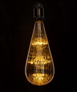 GloboStar® 99212 Λάμπα LED MTX Diode HP E27 BT125 BOMBSHELL Γλόμπος 1.8W 158lm 360° AC 220-240V IP20 Φ12.5 x Υ29cm Ultra Θερμό Λευκό 2200K με Μελί Γυαλί – Dimmable – 3 Years Warranty