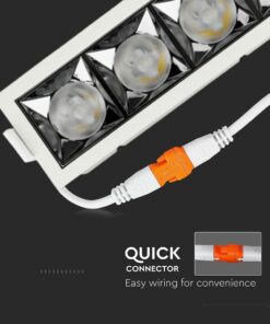 LED Φωτιστικό Χωνευτό 20W CRI>90 V-TAC PRO Samsung Chip 38° 1600lm Ψυχρό 5700K – 994