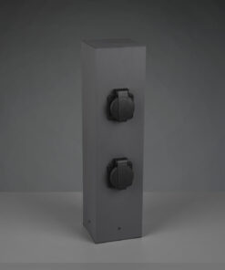 Πρίζα Κήπου Trio Lighting Ανθρακί Μεταλλικό IP54 9964-42