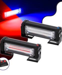 GloboStar® 85029 PRO Series ΣΕΤ 2 x Μπάρες Σήμανσης Οχήματος Αστυνομίας για Αυτοκίνητα & Φορτηγά 13 Προγραμμάτων Φωτισμού LED CREE CXB COB 18W DC 10-30V Αδιάβροχο IP65 Κόκκινο & Μπλε