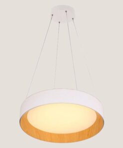 ΦΩΤΙΣΤΙΚΟ ΚΡΕΜΑΣΤΟ ΣΤΡΟΓΓΥΛΟ LED 50W 3000Κ ΛΕΥΚΟ/ΞΥΛΟ ΔΡΥΣ EUROLAMP 144-17024
