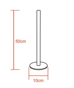 Μοντέρνο Minimal Επιτραπέζιο Μαύρο Φωτιστικό 50cm LED 8 Watt με Ασύρματο Χειριστήριο RF & Dimmer Μπλε GloboStar ALIEN Design GLOBO-50-6