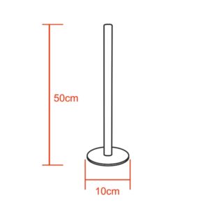 Μοντέρνο Minimal Επιτραπέζιο Μαύρο Φωτιστικό 50cm LED 8 Watt με Ασύρματο Χειριστήριο RF & Dimmer Μπλε GloboStar ALIEN Design GLOBO-50-6