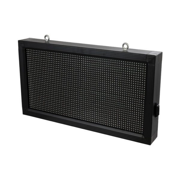 GloboStar® DISPLAY 90329 LED Scrolling Display 64x32cm - Κυλιόμενη Ψηφιακή Πινακίδα / Επιγραφή Μονής Όψης P10 LED SMD AC 220-240V - Λειτουργία μέσω Wi-Fi με Εφαρμογή APP - Αισθήτηρας Θερμοκρασίας και Υγρασίας - Αδιάβροχο IP65 - Μ72 x Π9 x Υ42.5cm - Πορτοκαλί - 1 Χρόνο Εγγύηση