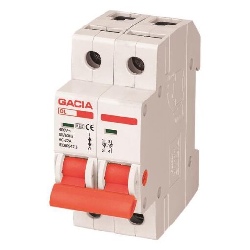 ΡΑΓΟΔΙΑΚΟΠΤΗΣ 2X25A GACIA EUROLAMP – 500-43603