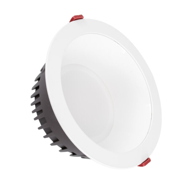 GloboStar® 60195 Χωνευτό LED Panel Downlight Φ22cm 42W 5040lm 60° AC 220-240V IP20 Φ22 x Υ9.5cm Φυσικό Λευκό 4500K - OSRAM LED CHIP TECHNOLOGY - 5 Years Warranty