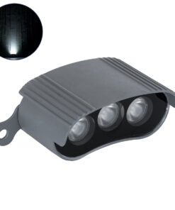 GloboStar® TREELIGHT-ZINA 90688 Κυρτή Μπάρα Φωτισμού Wall Washer με Αντιθαμβωτική Γρίλια Ειδική για Φυτά – Δέντρα LED 3W 285lm 30° DC 24V Αδιάβροχο IP65 Μ9 x Π6.5 x Υ4cm Φυσικό Λευκό 4500K – Γκρι Ανθρακί – 3 Years Warranty