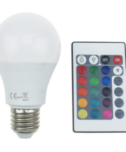 LED Λάμπα E27 A60 Dimmable 8W Diolamp με Τηλεχειριστήριο 650lm Πολύχρωμη RGB+3000K – A608RGBW
