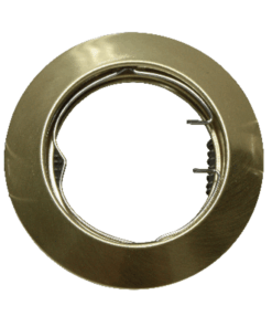 Βάση Σποτ GU10 – MR16 ACA Χωνευτή Στρογγυλή Σταθερή Χρυσό Ματ – AC.0451042GM