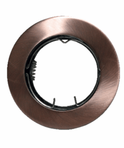 Βάση Σποτ GU10 – MR16 ACA Χωνευτή Στρογγυλή Σταθερή Χάλκινη – AC.0451042RA