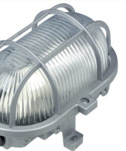 Φωτιστικό Τοίχου 1xE27 Χελώνα Κήπου Πλαστική 18x10x12cm Γκρι με Πρισματικό Γυαλί IP44 ACA – AC.045PBG