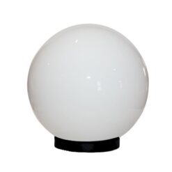 ACA Ακρυλική Μπάλα IP45 Με Γρίφα E27 Γαλακτερή Ø200 – AC.3530