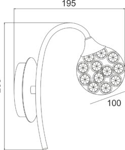 Απλίκα Φωτιστικό Τοίχου 1XG9 Μεταλλικό Χρώμιο Με Κρυστάλλινη Μπάλα ACA DECOR – AD2012001W