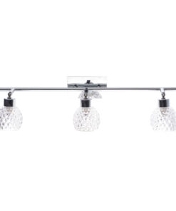 Απλίκα Φωτιστικό Τοίχου/Οροφής 3ΧG9 Μεταλλικό Χρώμιο Κρυσταλιζέ Διάφανο Γυαλί ACA DECOR – AD757143