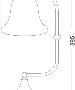 Επιτραπέζιο Φωτιστικό 1ΧE27 Μεταλλικό Μαύρο-Χάλκινο Γυαλί Αμμοβολή ACA DECOR – AD80081T