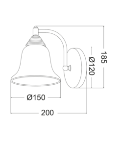 ΑΠΛΙΚΑ ΜΑΥΡΟ – ΧΑΛΚΙΝΟ ΜΕ ΓΥΑΛΙ ΑΜΜΟΒΟΛΗ 1ΧΕ27 MOBY ACA – AD80081W