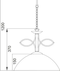 Κρεμαστό Φωτιστικό 1ΧE27 Μεταλλικό Σκούρο Καφέ Γυαλί Μελί ACA DECOR – AD89061