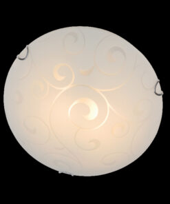 ΠΛΑΦΟΝΙΕΡΑ ΛΕΥΚΗ ΜΕ ΣΧΕΔΙΑ Φ30CM 2ΧE27 CHAPLIN ACA DECOR – AD994706