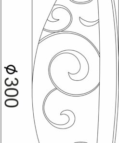 ΠΛΑΦΟΝΙΕΡΑ ΛΕΥΚΗ ΜΕ ΣΧΕΔΙΑ Φ30CM 2ΧE27 CHAPLIN ACA DECOR – AD994706