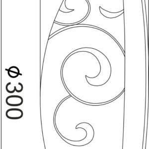 ΠΛΑΦΟΝΙΕΡΑ ΛΕΥΚΗ ΜΕ ΣΧΕΔΙΑ Φ30CM 2ΧE27 CHAPLIN ACA DECOR – AD994706