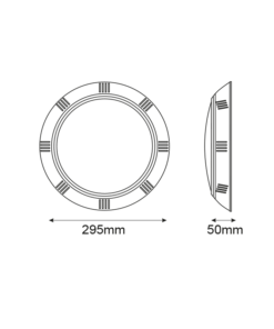 Aca Light Φωτιστικό Πισίνας LED ALBA 90º 25W 2000Lm 12V AC/DC IP68 – 3000K Θερμό Λευκό – ALBA25WW