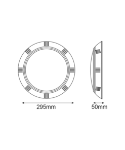 LED φωτιστικό πισίνας ισχύος 25W 12V AC RGB εναλλαγής χρωμάτων 2100lm δέσμης 90° στεγανό IP68 ACA – ALBA25RGB
