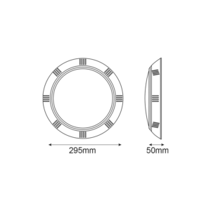 LED φωτιστικό πισίνας ισχύος 25W 12V AC RGB εναλλαγής χρωμάτων 2100lm δέσμης 90° στεγανό IP68  ACA – ALBA25RGB