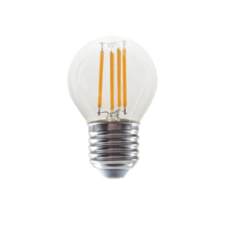 LED Λάμπα E27 Γλομπάκι G45 Filament 4W Diolamp 360° 480lm 2700K – ALIN4WW