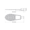 LED Φωτιστικό Δρόμου 150W 15000lm 5000K 150 X40˚ 230V IP65 ACA – AMARO15050