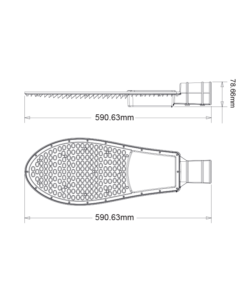 LED Φωτιστικό Δρόμου 150W 15000lm 5000K 150 X40˚ 230V IP65 ACA – AMARO15050