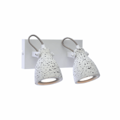 ΕΠΙΤΟΙΧΟ ΦΩΤΙΣΤΙΚΟ 2ΧGU10 ΛΕΥΚΟ TERRAZZO 23X15X18CM DINO ACA DECOR – AR1822W23WT