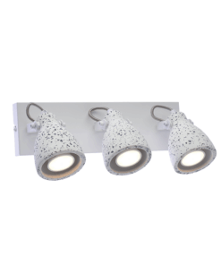 ΕΠΙΤΟΙΧΟ ΦΩΤΙΣΤΙΚΟ 3ΧGU10 ΛΕΥΚΟ TERRAZZO 36X15X18CM DINO ACA DECOR – AR1823W36WT
