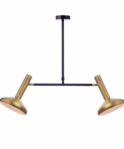 ΚΡΕΜΑΣΤΟ ΦΩΤΙΣΤΙΚΟ 2ΧΕ27 ΟΡΕΙΧΑΛΚΟ+ΜΑΥΡΟ 69Χ20XΗ92CM SHERLOCK ACA DECOR – AR4182P69BB