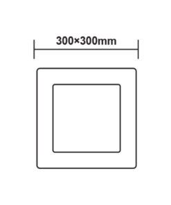 Τετράγωνο Εξωτερικό LED Panel 24W 3000K 2100Lm Φ300 230V AC Ra80 ACA – ARCA2430SW
