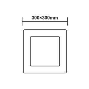 Τετράγωνο Εξωτερικό LED Panel 24W 3000K 2100Lm Φ300 230V AC Ra80 ACA – ARCA2430SW