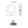 LED Πάνελ Στρογγυλό Λευκό 2W ACA Θερμό 3000K IP44 – ARED230RW