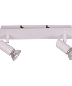 InLight Επιτοίχιο σποτ από μέταλλο σε λευκή απόχρωση 2XGU10 D:25cm (9078-2Φ-Λευκό)