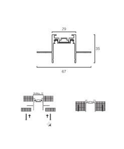 Sun Light ΜΑΓΝΗΤΙΚΗ ΡΑΓΑ-48V-ΜΑΥΡΟ ΧΡΩΜΑ-ARION-100RC