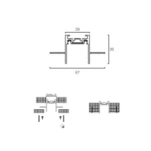 Sun Light ΜΑΓΝΗΤΙΚΗ ΡΑΓΑ-48V-ΜΑΥΡΟ ΧΡΩΜΑ-ARION-100RC